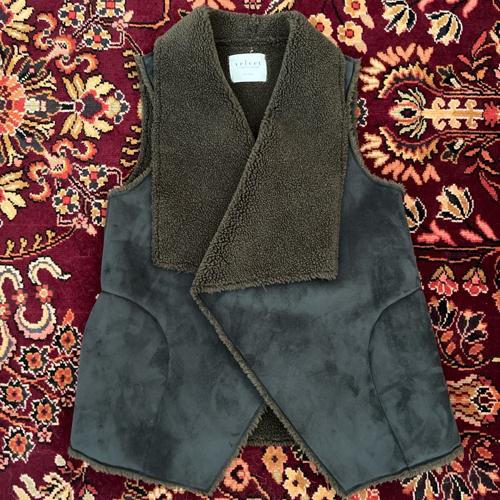 Velvet by Graham & Spencer Brown Vest